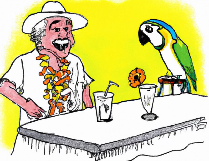 Jimmy Buffett authenticity photo for public speaking skills article